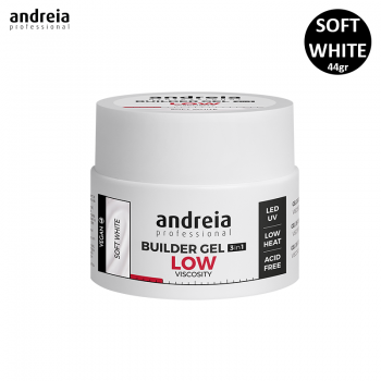 Gel de Construção 3 em 1 Branco Leitoso Andreia 44gr V.Baixa