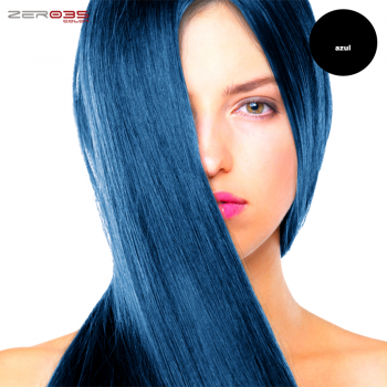 Tinta para Cabelo Zero35 Hair Tech 100ml Corretor Azul