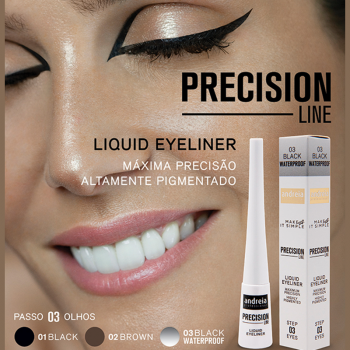 Eyeliner Líquido Precision Line Andreia Preto