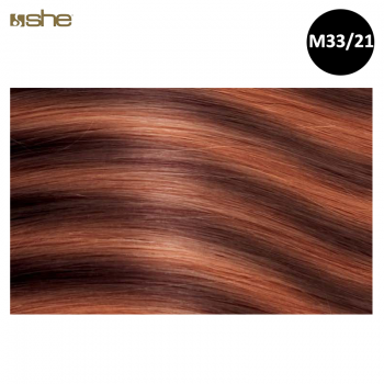 Extensões de Cabelo 100%Natural c/Queratina 40x45cm Liso M33/21