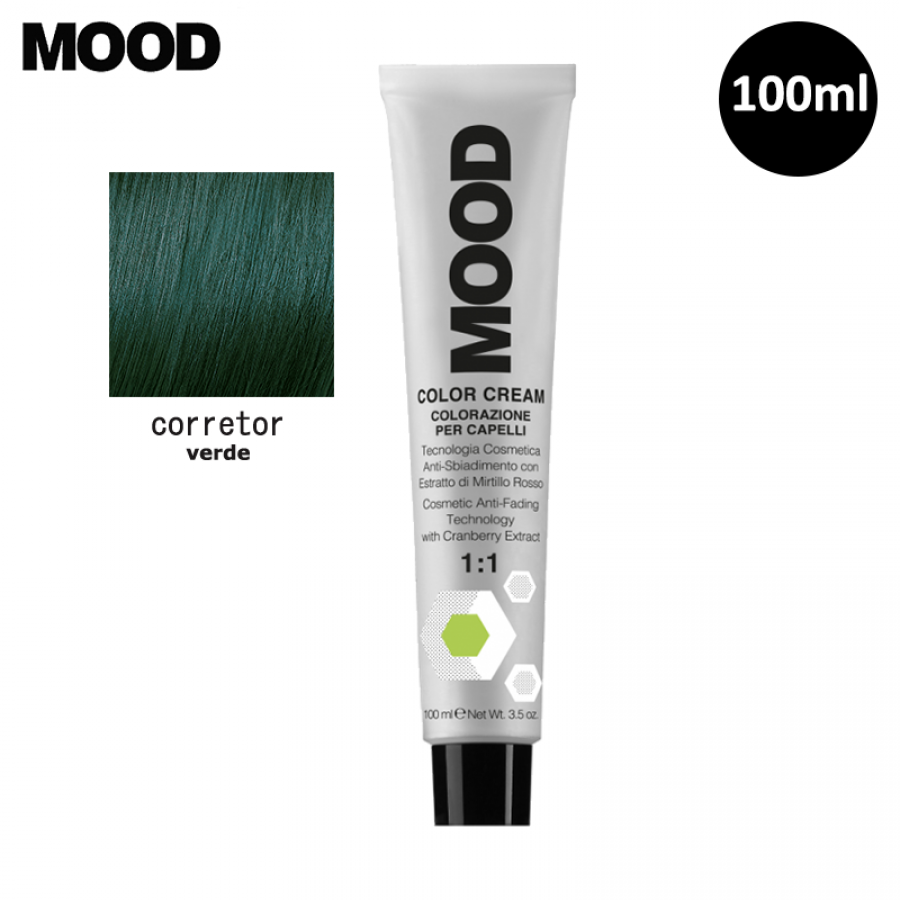 Tinta para Cabelo Mood 100ml Cor Corrector Verde