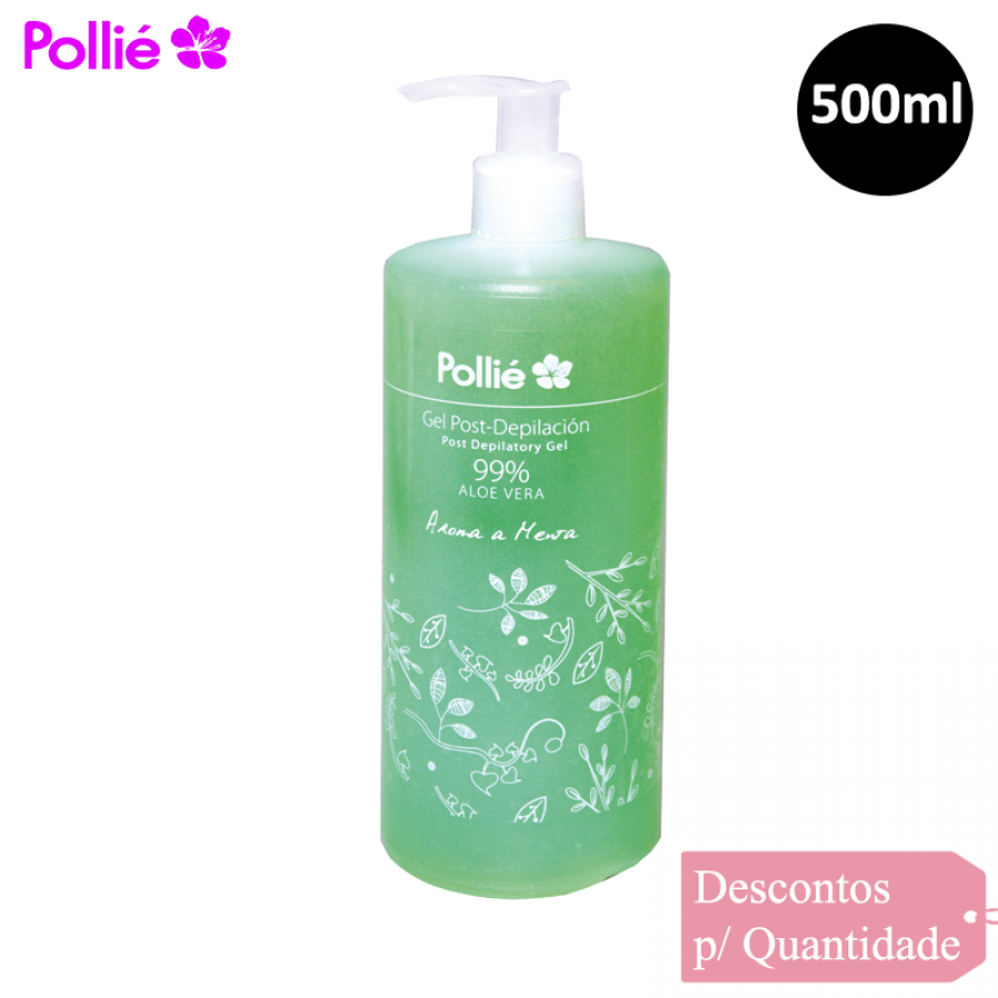 Gel Pós-Depilação Aloe Vera Pollié 500 ml