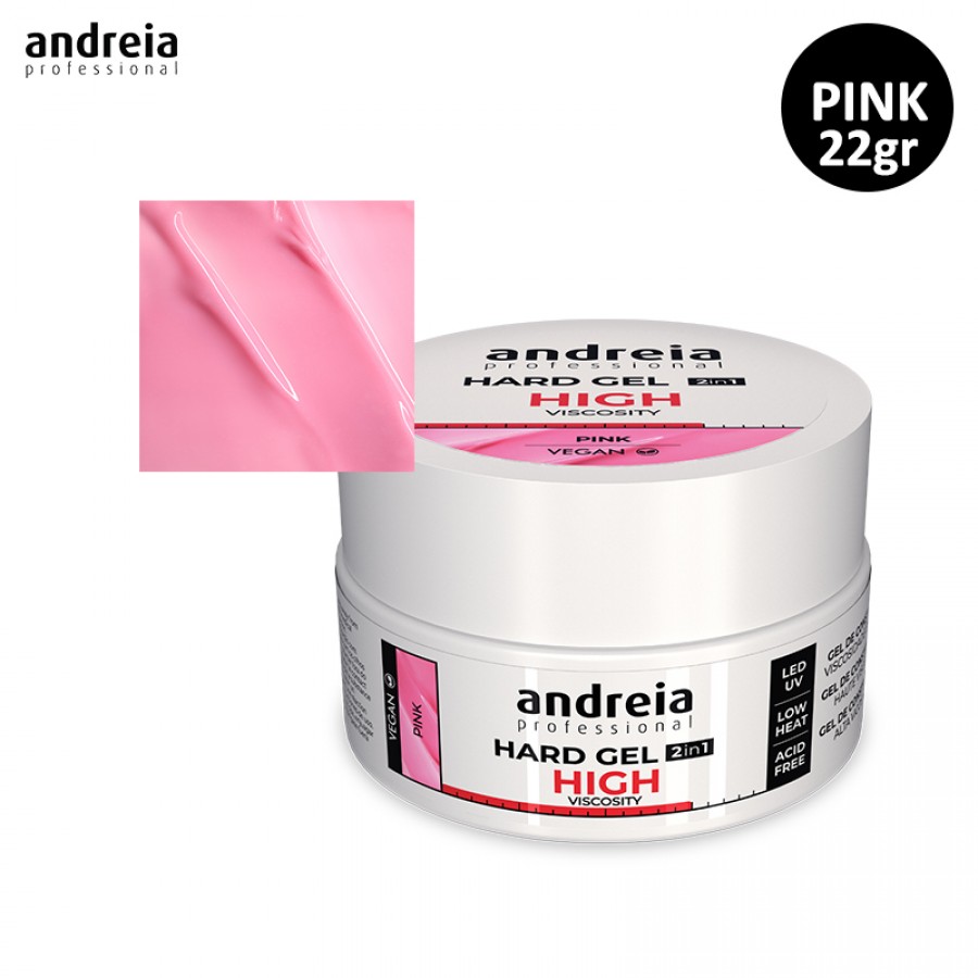 Hard Gel 2 em 1 Pink Andreia 22gr