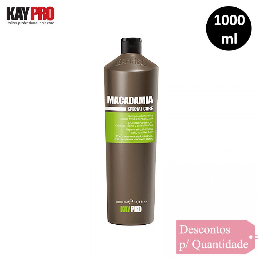 Shampoo Regenerante com Óleo de Macadâmia Kaypro 1000ml