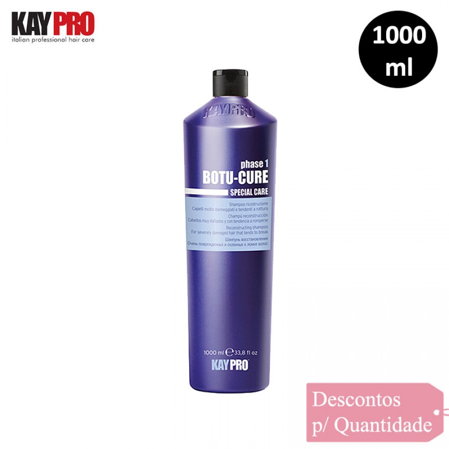 Shampoo Reconstrução Intensiva Botu-Cure Kaypro 1000ml