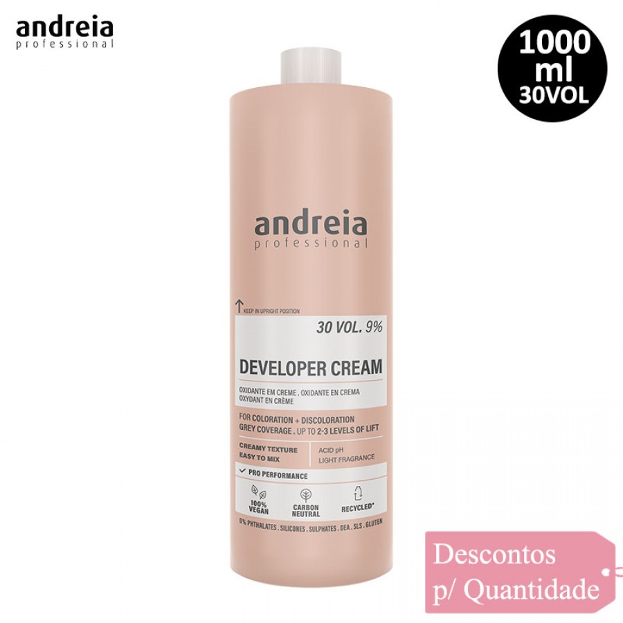 Oxidante em Creme 30 Volumes Andreia 1000ml