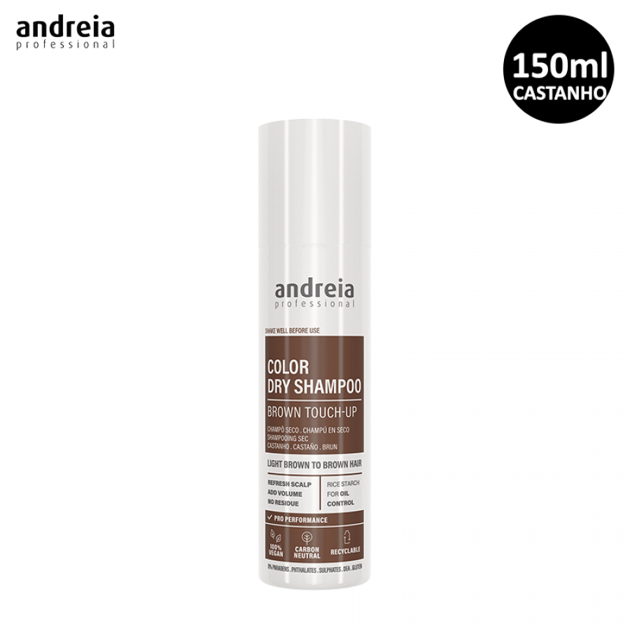 Shampoo Seco Andreia 150ml Cor Castanho
