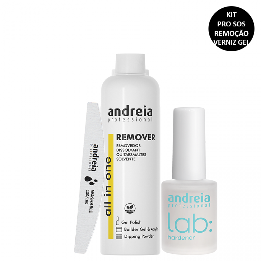 Kit Remover Verniz Gel Andreia Pro SOS