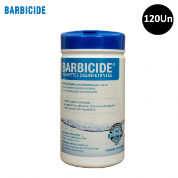 Toalhitas Desinfetantes Barbicide 120Un