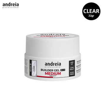 Gel de Construção 3 em 1 Transparente Andreia 22gr V.Média