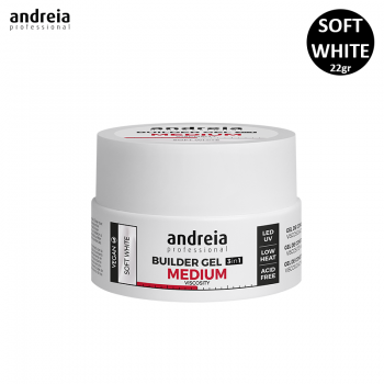 Gel de Construção 3 em 1 Branco Leitoso Andreia 22gr V.Média