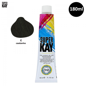 Tinta para Cabelo SuperKay 180ml Cor 4