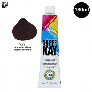 Tinta para Cabelo SuperKay 180ml Cor 5.22