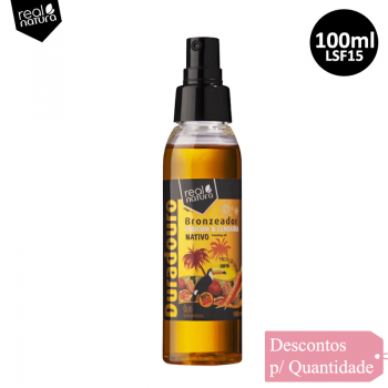 Bronzeador Urucum Cenoura (LSF15) Real Natura 100ml