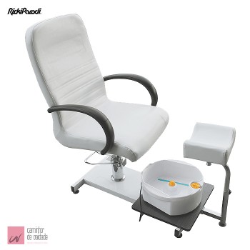 Cadeira de Pedicure c/ Massajador Rickiparodi Branca