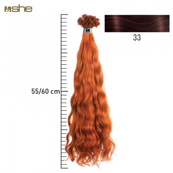 Extensões de Cabelo Natural 55x60cm Ondulado Cor 33